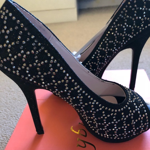 🆕👠Rhinestones peep toe/pumps heels - Picture 5 of 8